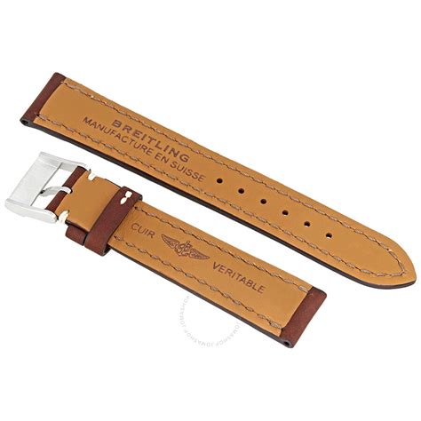 breitling brown leather band|Breitling watch strap sizes.